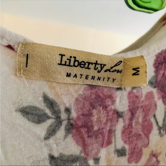 2 for $16 Liberty Love Floral Maternity Tank Top Size M - Picture 3 of 5